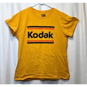 Kodak Yellow T-shirt Tee Children's Size X-Large Retro